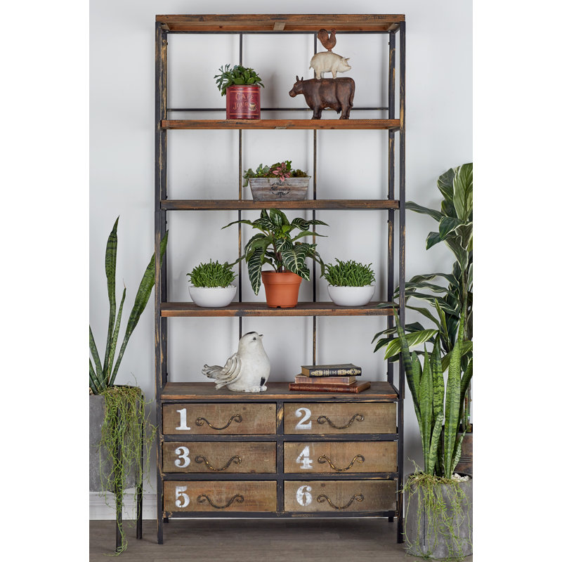 Cole & Grey Etagere Bookcase & Reviews Wayfair